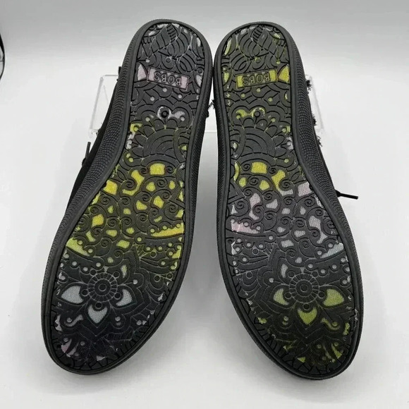 BOBS By Skechers B Cute Black Rose Gold Womens 9 Memory Foam Sneakers 33492-BBK - Picture 9 of 11